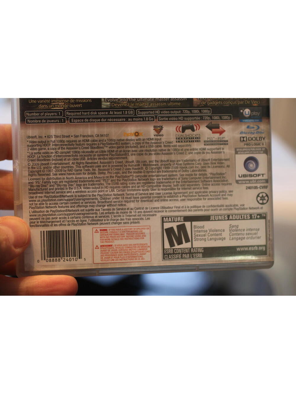 Assassin's Creed II PlayStation 3 Video Game PS3 Complete - Picture 6 of 6